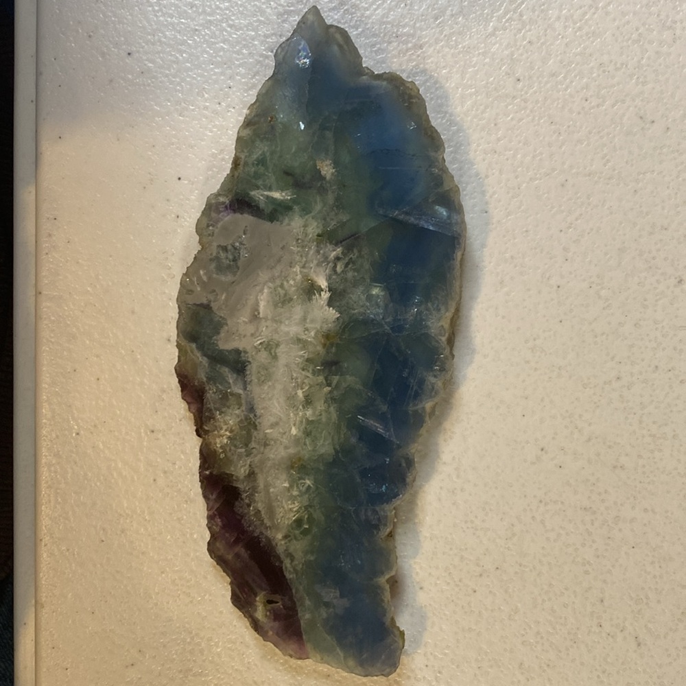 Fluorite Slab Crystal Slice, this slab is very beautiful in person